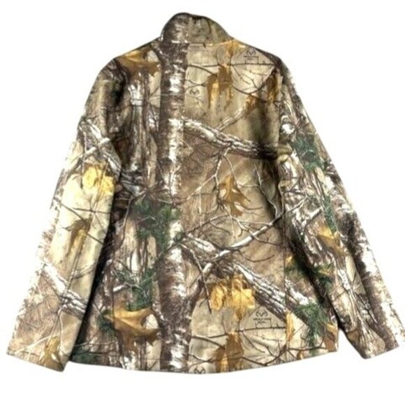 Realtree Xtra Camouflage Zip-Up Jacket L With Pockets & Adjustable Cuffs - Picture 2 of 11